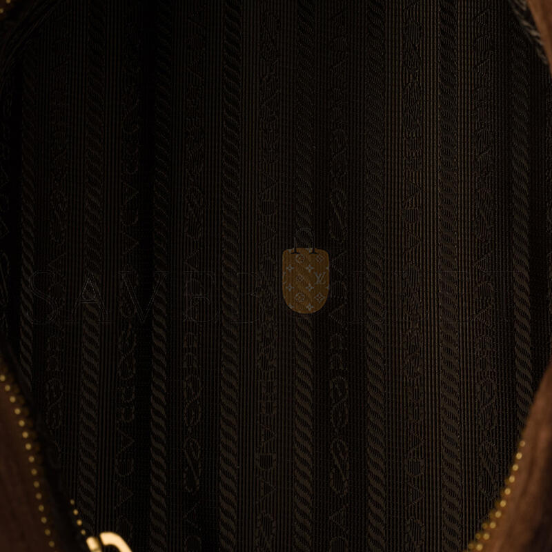 PRADA BONNIE MEDIUM SUEDE HANDBAG 1BA426 (32*15.5*12cm)